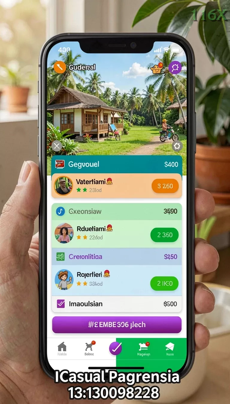 Cuplikan layar 234E — menu navigasi